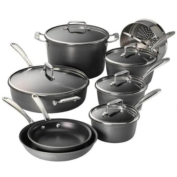 Gourmet 13 Piece Hard Anodized Cookware Set