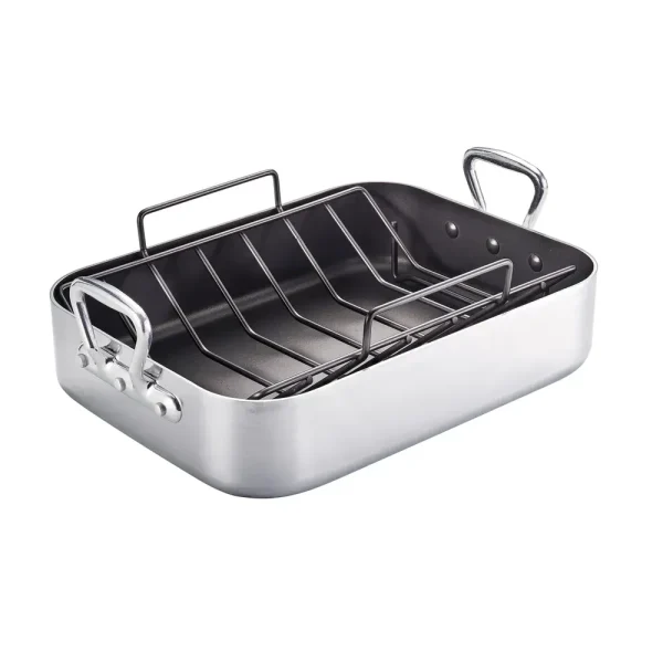 16 Inch Nonstick Roasting Pan with “V” Rack