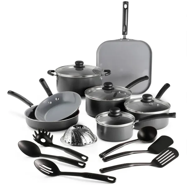 18 Piece Ceramic Nonstick Cookware Set