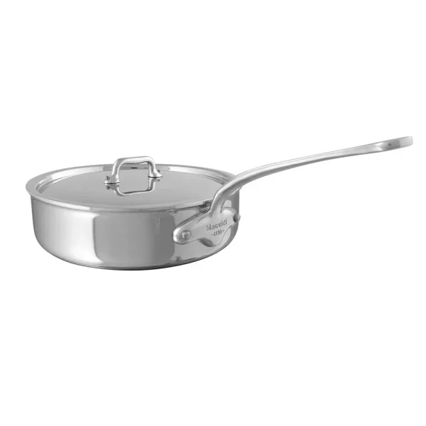Saute Pan With Lid, Cast Stainless Steel Handle
