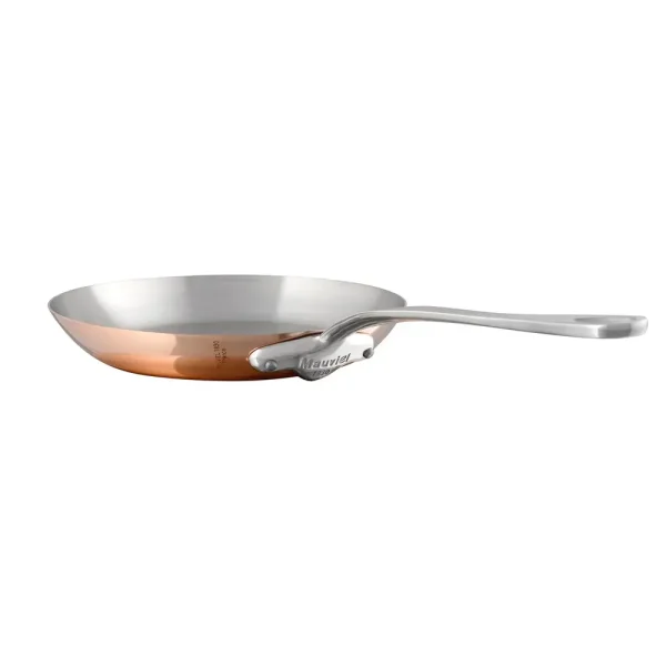 Copper Frying Pan With Cast Stainless Steel Handle