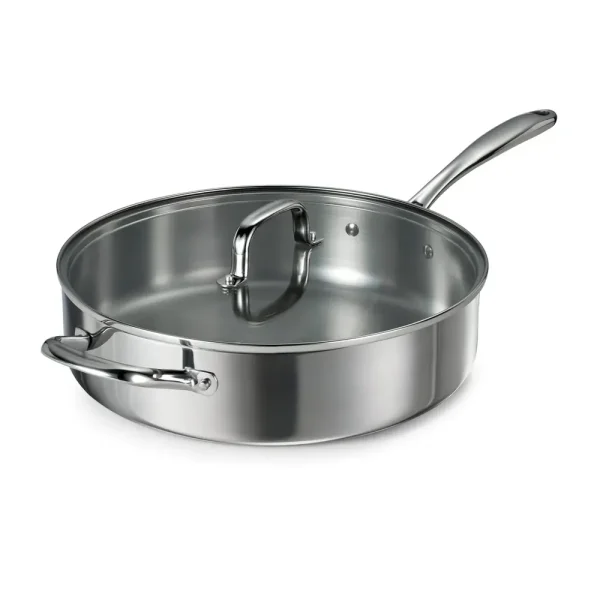 Triverge 5 Quart Tri Ply Clad Stainless Steel Jumbo Cooker with Lid