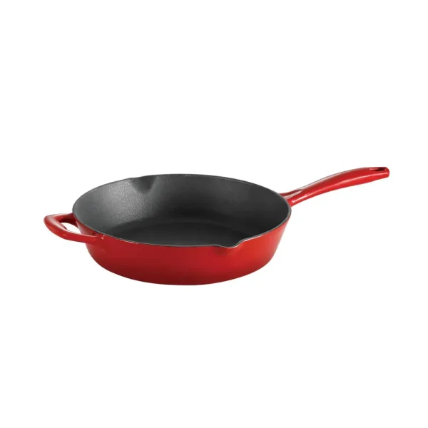 Bestow 10 in Enameled Cast-Iron  Skillet – Gradated Red