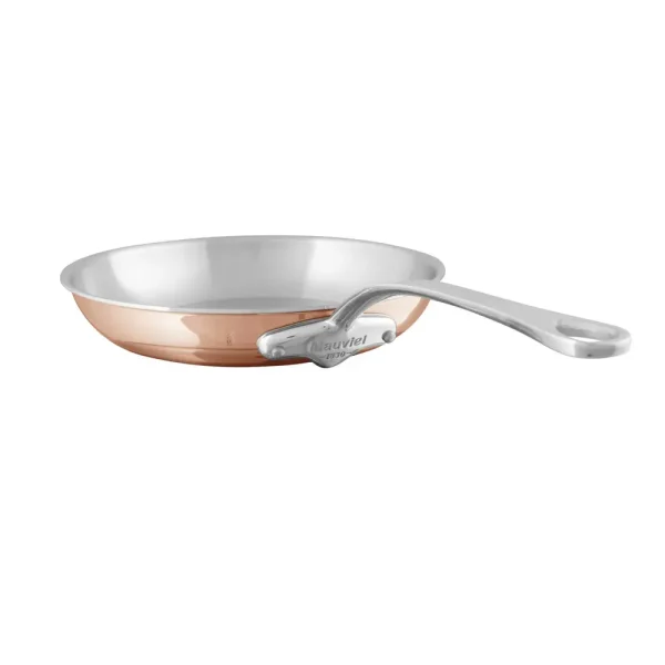 Induction Copper Frying Pan With Cast Stainless Steel Handle