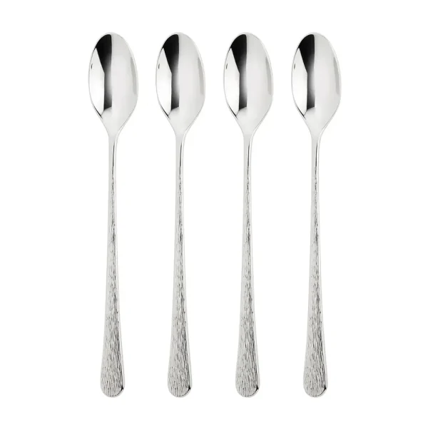 Bright Long Handled Spoon, Set of 4