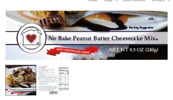 No Bake Peanut Butter Cheesecake Mix
