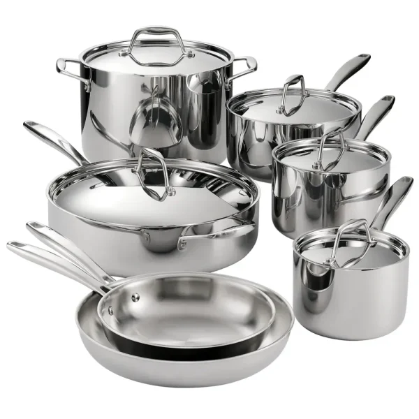 Signature Tri-Ply Clad Stainless Steel Cookware Set