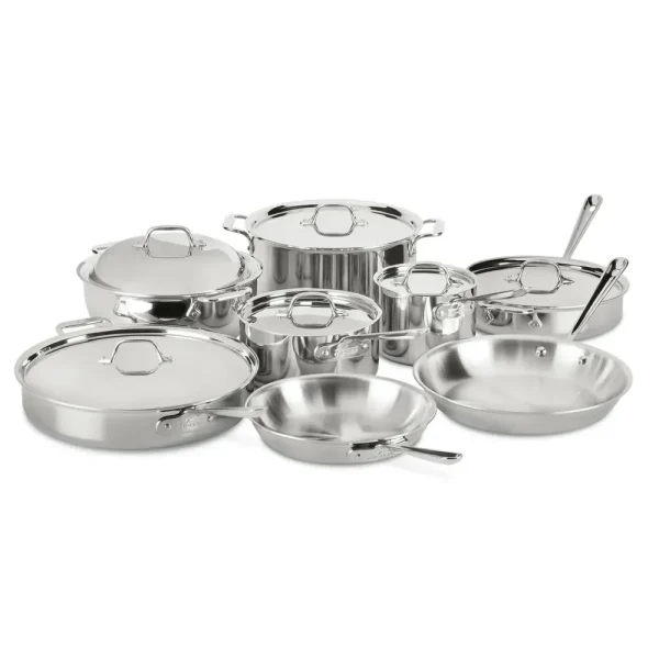 D3 / TriPly 8 Piece Cookware Set