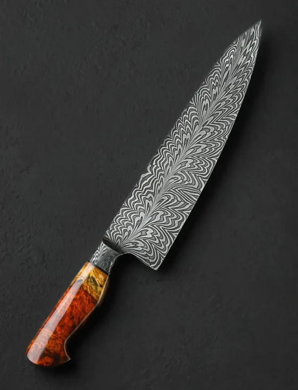 Amboyna Feathered Chef 255mm