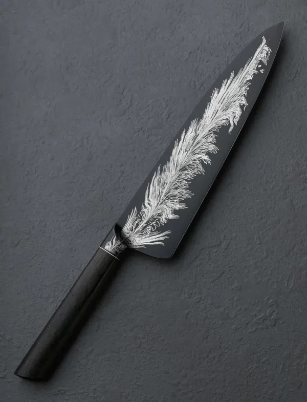 Feathered Flames Gyuto 215mm