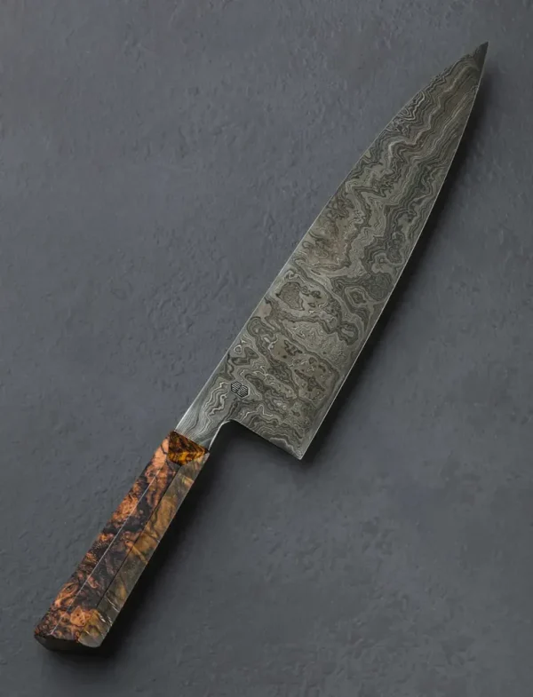 Walnut Burl Damascus Gyuto 233mm