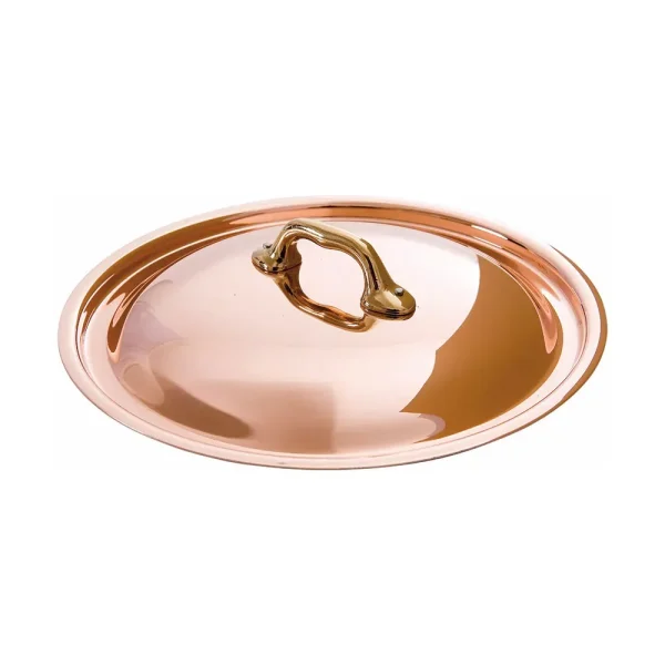 Copper Curved Lid With Brass Handle