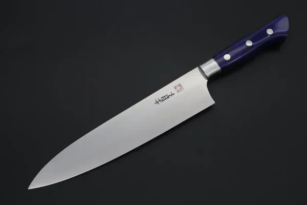 Gyuto Knife 210mm (8.2 Inch, Deep Blue Turquoise Gem-Composite-stone Handle)