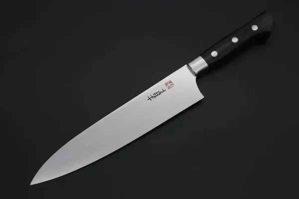 Gyuto Knife 210mm (8.2 Inch, Black Linen Micarta Handle)