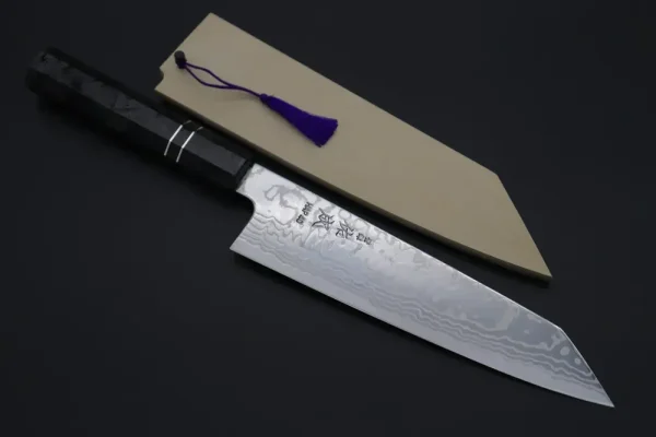 HAP-40 Nickel Damascus Kiritsuke Knife 210mm (8.2 inch,)