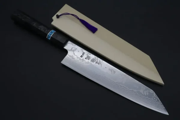 HAP-40 Nickel Damascus Kiritsuke Knife 240mm (9.4 inch,)