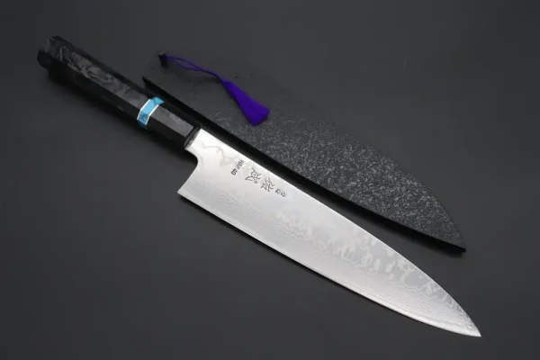 HAP-40 Nickel Damascus Wa Gyuto Knife 240mm (9.4 inch,)