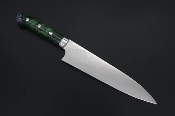 VG-10W Multi-Colored Golden-Rainbow Damascus Gyuto Knife 210mm (8.2 Inch)