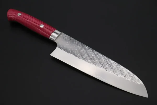 STRIX SAN-MAI Custom Hammered Santoku Knife 180mm (7 Inch)